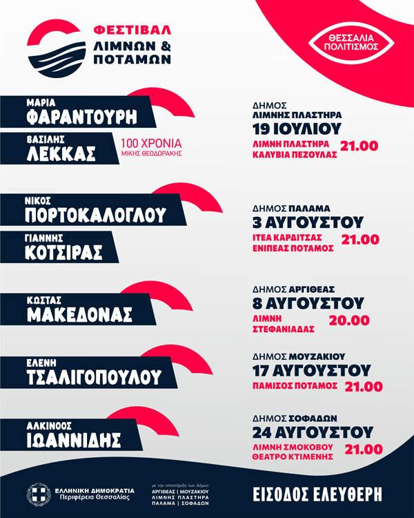 Το Φεστιβάλ Λιμνών και Ποταμών ξεκινά με αφιέρωμα στον Μίκη Θεοδωράκη